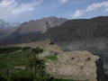 looking down the valley