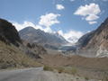 glaciers near the road